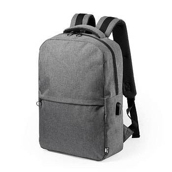 Рюкзак KONOR, серый, 41x29x13 см, 100% полиэстер RPET, 600D Рюкзак KONOR, серый, 41x29x13 см, 100% полиэстер RPET, 600D