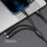 Дата-кабель Armor 3 в 1: micro USB, USB-C, Ligthning, 1.2м, черный, Deppa