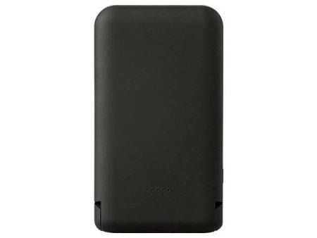 Беспроводной внешний аккумулятор с подсветкой лого и подставкой «Magflash», 10000 мАч, 15 Вт, черный