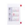 Календарь настольный на 2 года, белый, 18х11 см, пластик, тампопечать