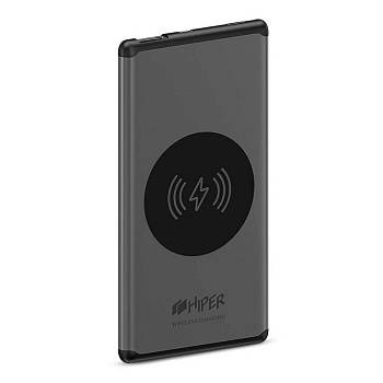 Универсальный аккумулятор NANO V Space Gray 5000 мАч, с беспроводной зарядкой в алюминиевом корпусе Универсальный аккумулятор NANO V Space Gray 5000 мАч, с беспроводной зарядкой в алюминиевом корпусе
