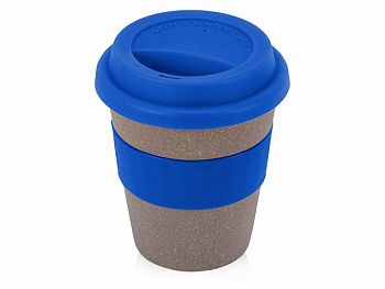 Стакан с силиконовой крышкой "Café", синий Стакан с силиконовой крышкой "Café", синий
