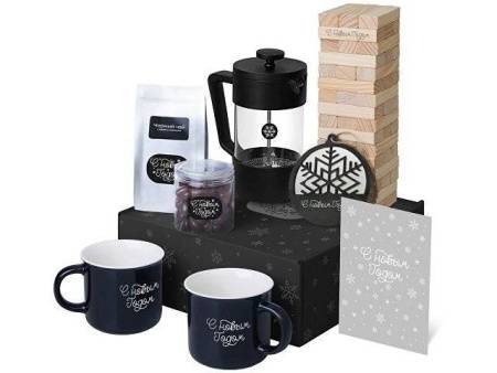 Подарочный набор «Re:Together» с френчпрессом, кружками и дженгой
