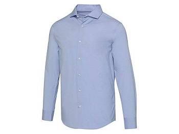 Carnelian мужская рубашка из поплина - Голубой