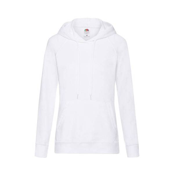 Толстовка женская "LIGHTWEIGHT", белый_XS, 80% хлопок, 20% полиэстер