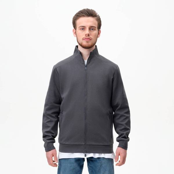 Толстовка на молнии ASTIN,  темно-синяя