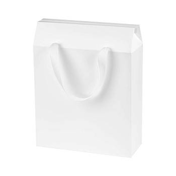 Подарочная коробка-пакет универсальная большая, белая