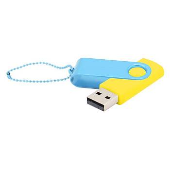 Флешка Designer To Go 2.0 USB 16Gb, желтый/бирюзовый Флешка Designer To Go 2.0 USB 16Gb, желтый/бирюзовый