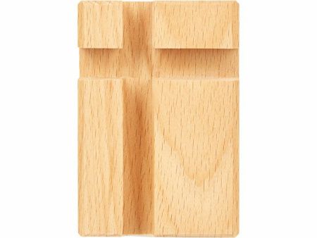 Подставка для телефона и планшета деревянная из массива бука №2 "флагман"