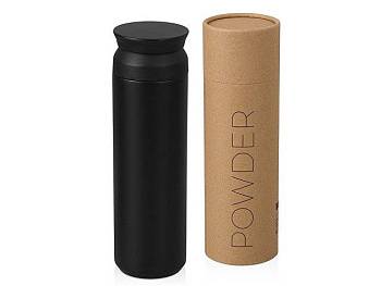 Вакуумный термос "Powder" 500 мл, тубус, черный Вакуумный термос "Powder" 500 мл, тубус, черный