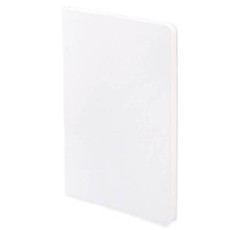 Бизнес-блокнот FUNKY SNOW, 130*210 мм, белый с голубым форзацем, мягкая обложка