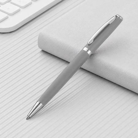 Ручка металлическая soft-touch шариковая «Flow»