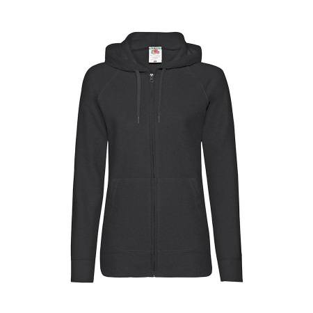 Толстовка без начеса "Ladies Lightweight Hooded Sweat", белый, XS, 80% х/б 20% полиэстер
