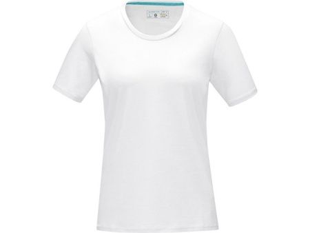 Женская футболка Azurite с коротким рукавом, изготовленная из натуральных материалов, белый