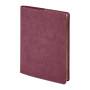 Ежедневник недатированный портфолио Mark, А5, бордовый, кремовый блок