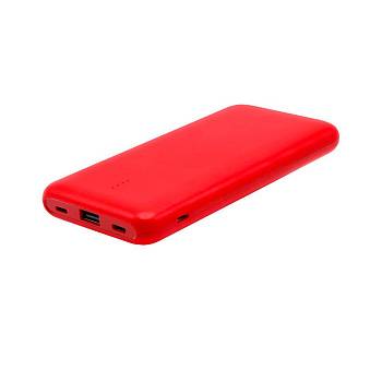 Внешний аккумулятор Saming, 10000mAh, красный Внешний аккумулятор Saming, 10000mAh, красный