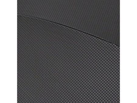 Зонт-трость «Carbon» с куполом из переработанного пластика, черный