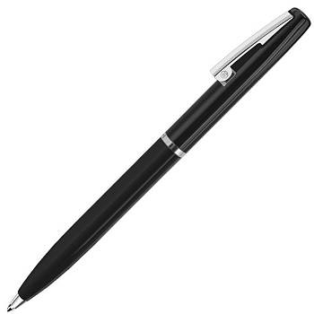 CLICKER, ручка шариковая, черный/хром, металл CLICKER, ручка шариковая, черный/хром, металл