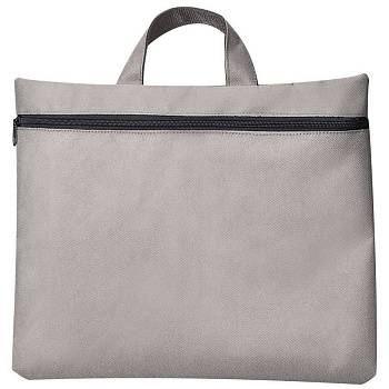 Сумка для документов "Paper", светло-серый, 40х30 см,полиэстер, шелкография