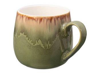 Кружка с вулканическим эффектом по краю Etna, 440 мл, оливковый