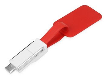 Зарядный кабель 3-в-1 "Charge-it", красный Зарядный кабель 3-в-1 "Charge-it", красный
