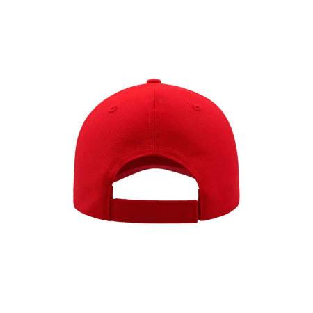 Бейсболка "JOLLY", 6 клиньев,  застежка на липучке, красный, 100% хлопок,  260 г/м2