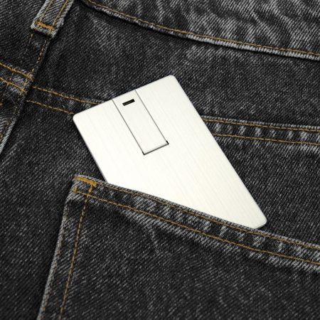 Флешка "Визитка" Platinum Card, 32 Гб, серебристая