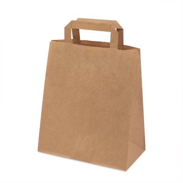 Пакет бумажный QUADRATA M, крафт, плотность 80 г/м2