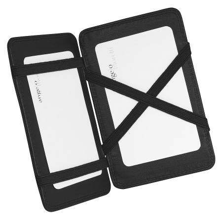 Визитница-перевертыш  "Бари", 7*11 см, кожа, тиснение