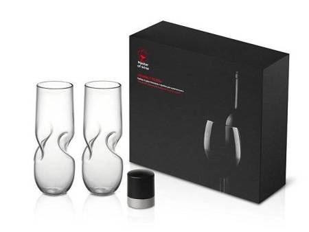 Набор из двух бокалов и пробки для шампанского "Bubbly Bliss"