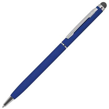 TOUCHWRITER SOFT, ручка шариковая со стилусом для сенсорных экранов, синий/хром, металл/soft-touch TOUCHWRITER SOFT, ручка шариковая со стилусом для сенсорных экранов, синий/хром, металл/soft-touch