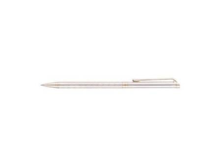 Ручка шариковая Pierre Cardin SLIM. Цвет - серебристый. Упаковка Е