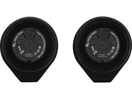 Портативные парные колонки Qjet TWS "Mates" с синими кольцами