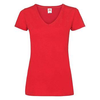 Футболка "Lady-Fit V-Neck T", красный_M, 95% х/б, 5% эластан, 210 г/м2 Футболка "Lady-Fit V-Neck T", красный_M, 95% х/б, 5% эластан, 210 г/м2