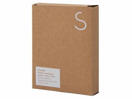 Беспроводное зарядное устройство «Gex», 15 Вт, бамбук