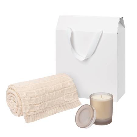 Подарочный набор Mizu, Fado, бежевый (свеча