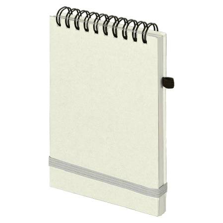 Блокнот на спирали MEMO PAD, размер 95х145 мм, бежевый