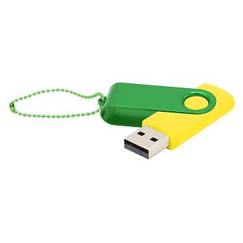 Флешка Designer To Go 2.0 USB 16Gb, желтый/зеленый Флешка Designer To Go 2.0 USB 16Gb, желтый/зеленый
