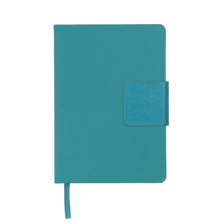 Ежедневник недатированный Stevie, А5,  бирюзовый, кремовый блок, без обреза