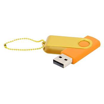 Флешка Designer To Go 2.0 USB 16Gb, оранжевый/желтый Флешка Designer To Go 2.0 USB 16Gb, оранжевый/желтый