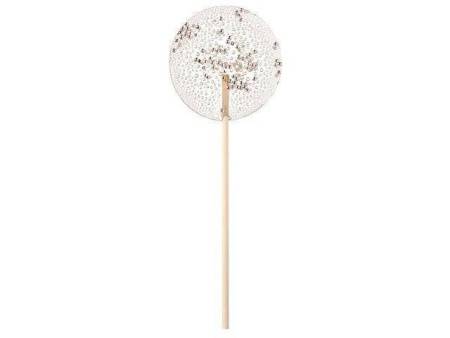 Леденец "Круг" прозрачный из изомальта с серебристой посыпкой, 30 гр.