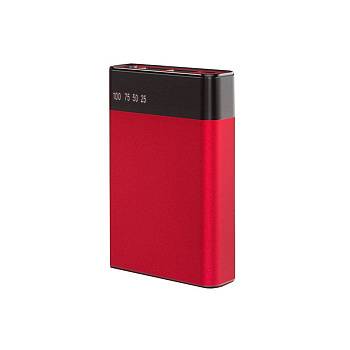 Внешний аккумулятор в металлическом корпусе Apria, 10000 mAh, красный Внешний аккумулятор в металлическом корпусе Apria, 10000 mAh, красный