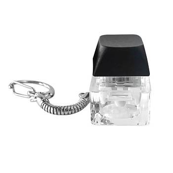 Брелок PUSH ME с LED подсветкой, чёрный