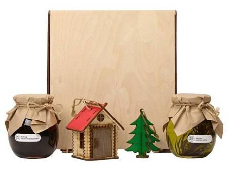 Подарочный набор «Decoration Deluxe» с двумя видами варенья, натуральный