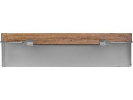 Подарочный винный набор из штопора и кожаного чехла для штопора ClickCut Set, серебристый