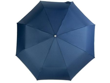 Зонт складной «Guard» автомат со светоотражающим кантом, нейви