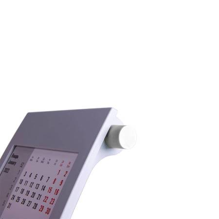 Календарь настольный на 2 года, серый с белым , 18х11 см, пластик, шелкография, тампопечать