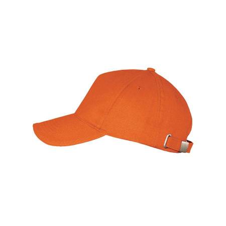 Бейсболка "LONG BEACH", 5 клиньев, метал. застежка, бежевый, 100% хлопок