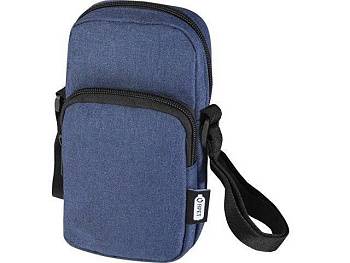 Сумка для телефона "Ross" из переработанного материала, синий navy