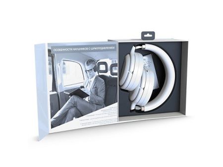 Беспроводные наушники HIPER SILENCE ANC HX3, белый